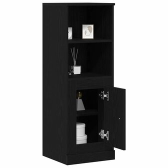 Hoge kast 36x35,5x103,5 cm bewerkt hout zwart eikenkleurig 2