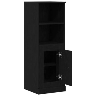 Hoge kast 36x35,5x103,5 cm bewerkt hout zwart eikenkleurig 4