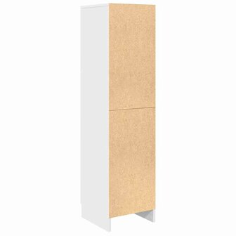 Hoge Kast Wit 31,5x32x124 cm Gelaagd Hout 6