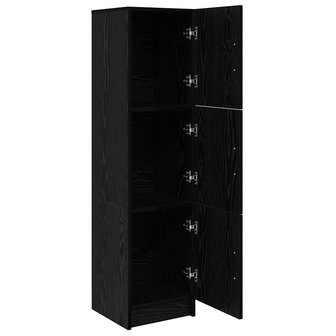 Hoge Kast Zwart 31,5x32x124 cm Gelaagd hout 3