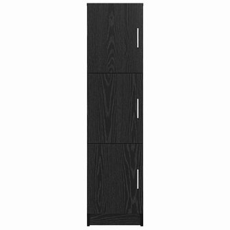 Hoge Kast Zwart 31,5x32x124 cm Gelaagd hout 4