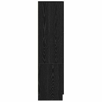 Hoge Kast Zwart 31,5x32x124 cm Gelaagd hout 5