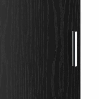 Hoge Kast Zwart 31,5x32x124 cm Gelaagd hout 7
