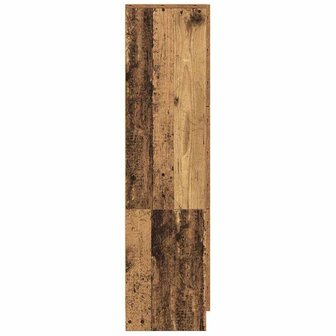 Hoge Kast van Oud Hout 31,5x32x124 cm Gelaagd Hout 5