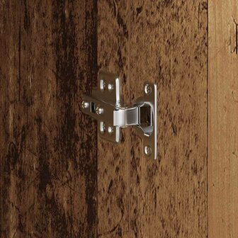 Hoge Kast van Oud Hout 31,5x32x124 cm Gelaagd Hout 8