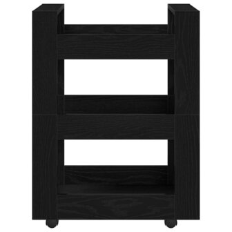 Keukentrolley 60x45x80 cm bewerkt hout zwart eikenkleurig 4