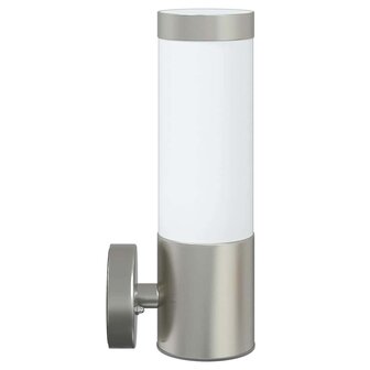 Buitenwandlampen Set van 2 Zilver RVS IP44 4