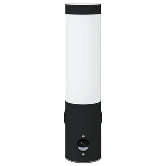 Buitenwandlampen met Sensor 2 stuks Zwart RVS IP44 3