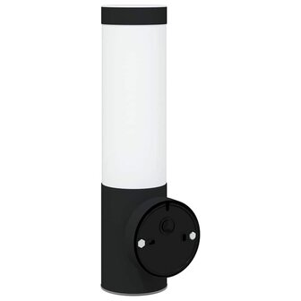 Buitenwandlampen met Sensor 2 stuks Zwart RVS IP44 5