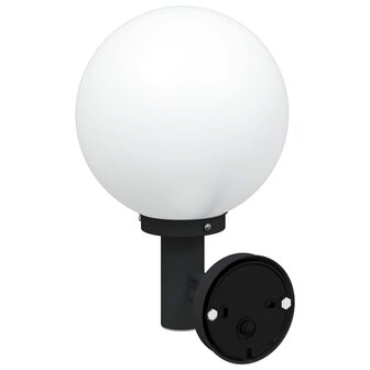 Buitenwandlampen met Sensor 2 stuks Zwart RVS IP44 5