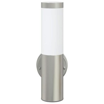 Buiten Wandlamp 2 stuks Zilver RVS IP44 3