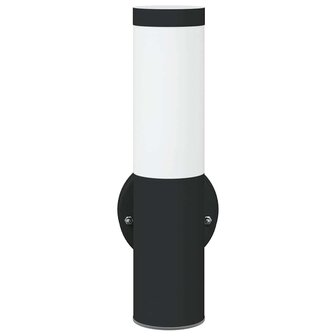 Buitenwandlamp 2 stuks Zwart RVS IP44 3