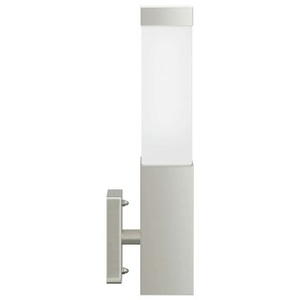 Buiten Wandlamp Zilver RVS IP44 3