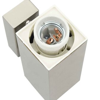 Buiten Wandlamp Zilver RVS IP44 6