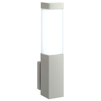 Buitenwandlampen 2 stuks Zilver RVS IP44 8