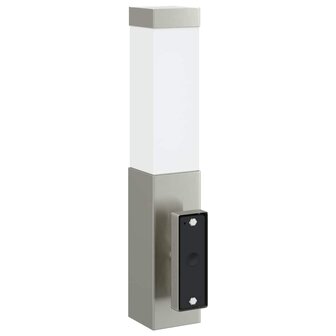 Buitenwandlampen met Sensor 2 stuks Zilver RVS IP44 5