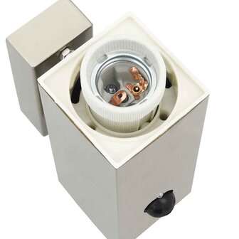 Buitenwandlampen met Sensor 2 stuks Zilver RVS IP44 7