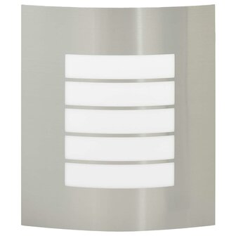 Buitenwandlamp 2 stuks Zilver RVS IP44 2
