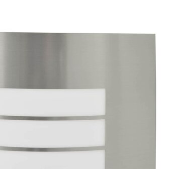 Buitenwandlamp 2 stuks Zilver RVS IP44 5