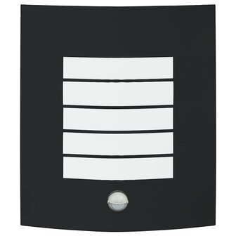 Buitenwandlamp met Sensor 2 stuks Zwart RVS IP44 2
