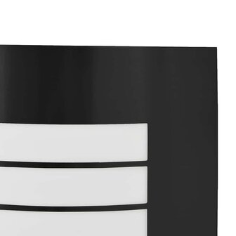 Buitenwandlamp met Sensor 2 stuks Zwart RVS IP44 5