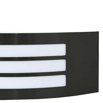 Buiten Wandlamp 2 stuks Zwart RVS IP44 6