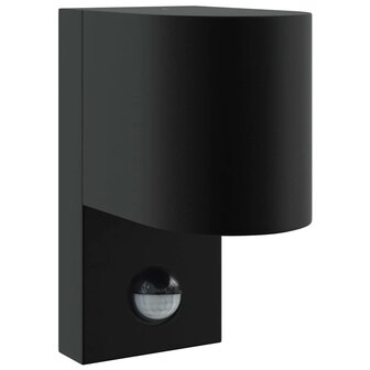 Buitenwandlampen met Sensor 2 stuks Zwart RVS IP44 2