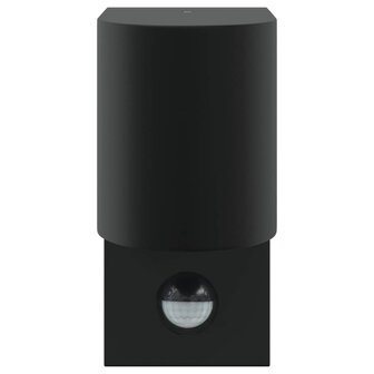 Buitenwandlampen met Sensor 2 stuks Zwart RVS IP44 3