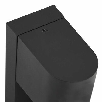 Buitenwandlampen met Sensor 2 stuks Zwart RVS IP44 6