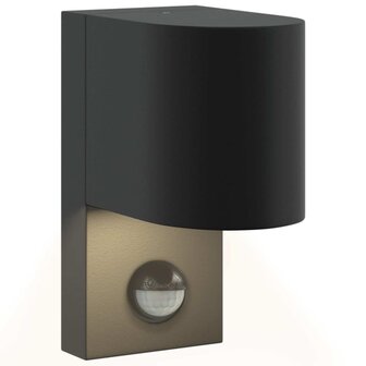 Buitenwandlampen met Sensor 2 stuks Zwart RVS IP44 8
