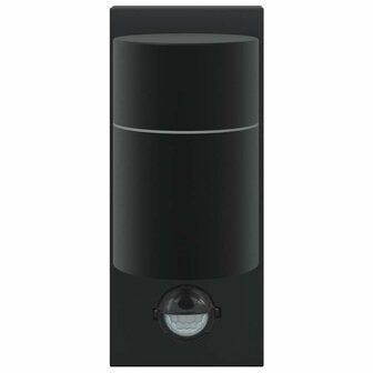 Buitenwandlamp met Sensor Zwart RVS IP44 2