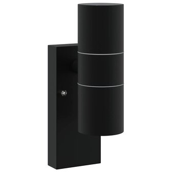 Buitenwandlampen 2 stuks Zwart RVS IP44 2