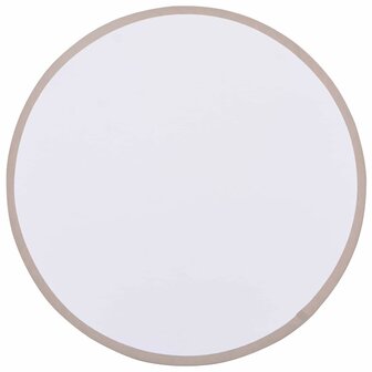 Plafondlamp vlakke montage &Oslash; 30 cm E27 stof taupe 4