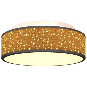 Plafondlamp met sterrenlampscherm &Oslash; 38 cm E27 stof zwart 7
