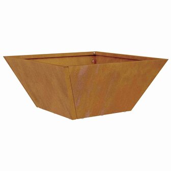 Tuin Kom Bloempotten 5 stuks 35x35x15 cm Cortenstaal 5