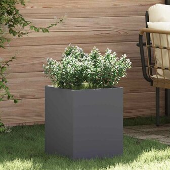 Tuin Bloempot Antraciet 50 x 32 x 40 cm Koudgewalst staal 1