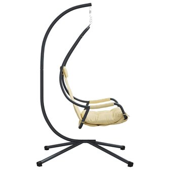 Hangstoel met standaard en kussen - Beige staal 5
