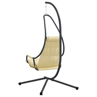 Hangstoel met standaard en kussen - Beige staal 6