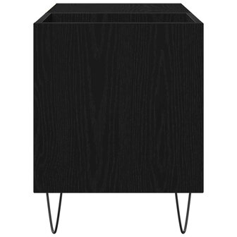 Platenkast 84,5x38x48 cm bewerkt hout zwart eikenkleurig 6