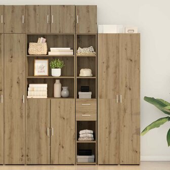 Slanke Opbergkast Artisan Eiken 30x42.5x225 cm Bewerkt Hout 1