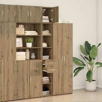 Slanke Opbergkast Artisan Eiken 30x42.5x225 cm Bewerkt Hout 3