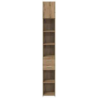 Slanke Opbergkast Artisan Eiken 30x42.5x225 cm Bewerkt Hout 6