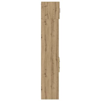 Slanke Opbergkast Artisan Eiken 30x42.5x225 cm Bewerkt Hout 7