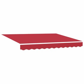 Luifel automatisch uitschuifbaar 350x250 cm rood 4