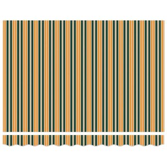 Luifel automatisch uitschuifbaar 350x250 cm groen en geel 6