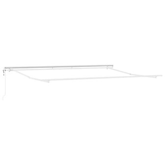 Luifel automatisch uitschuifbaar 400x300 cm lichtgrijs 3