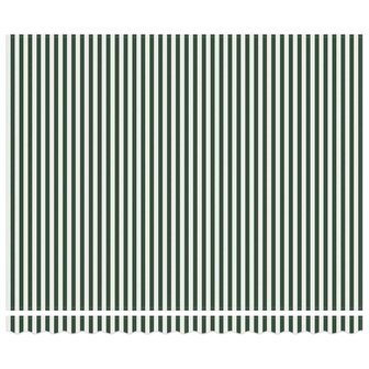 Luifel automatisch uitschuifbaar 400x300 cm groen en wit 6