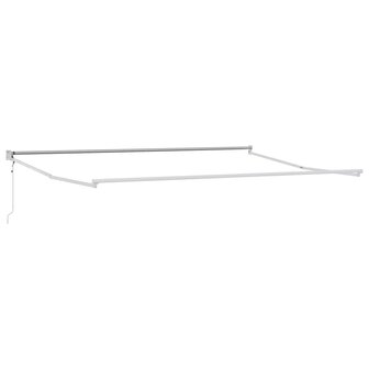 Luifel automatisch uitschuifbaar 450x300 cm wit 4