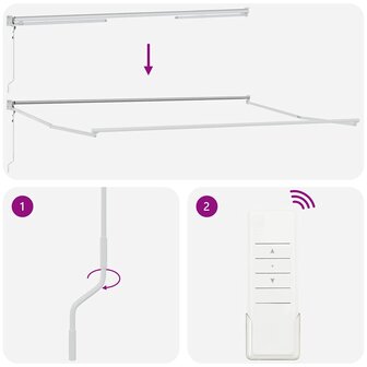 Luifel automatisch uitschuifbaar 450x300 cm groen en geel 8