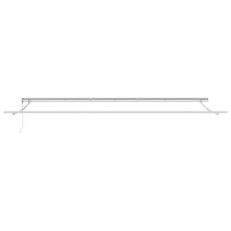 Luifel automatisch uitschuifbaar 600x350 cm lichtgrijs 5